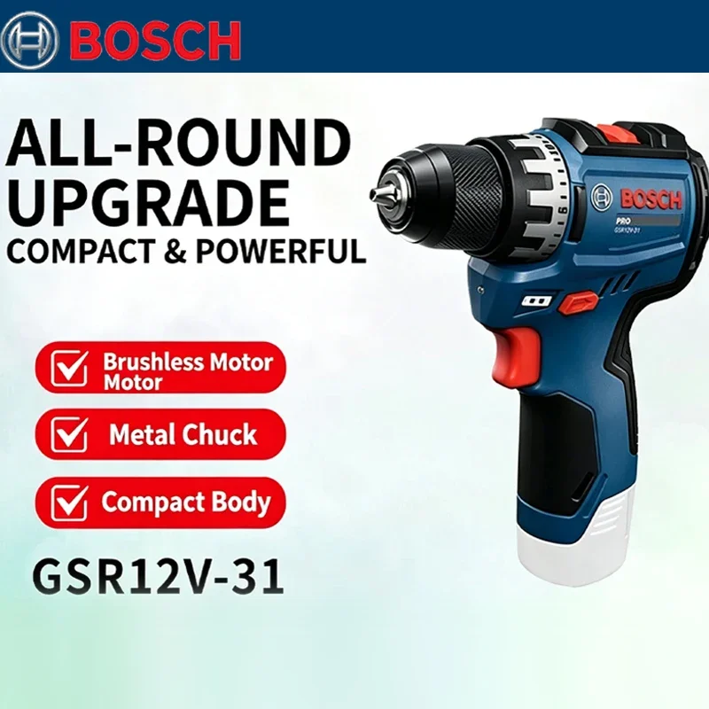 Electronics Repair Tools - ボッシュ GSR 12V-31 ブラシレス電動ドリル 高トルク デュアルスピード