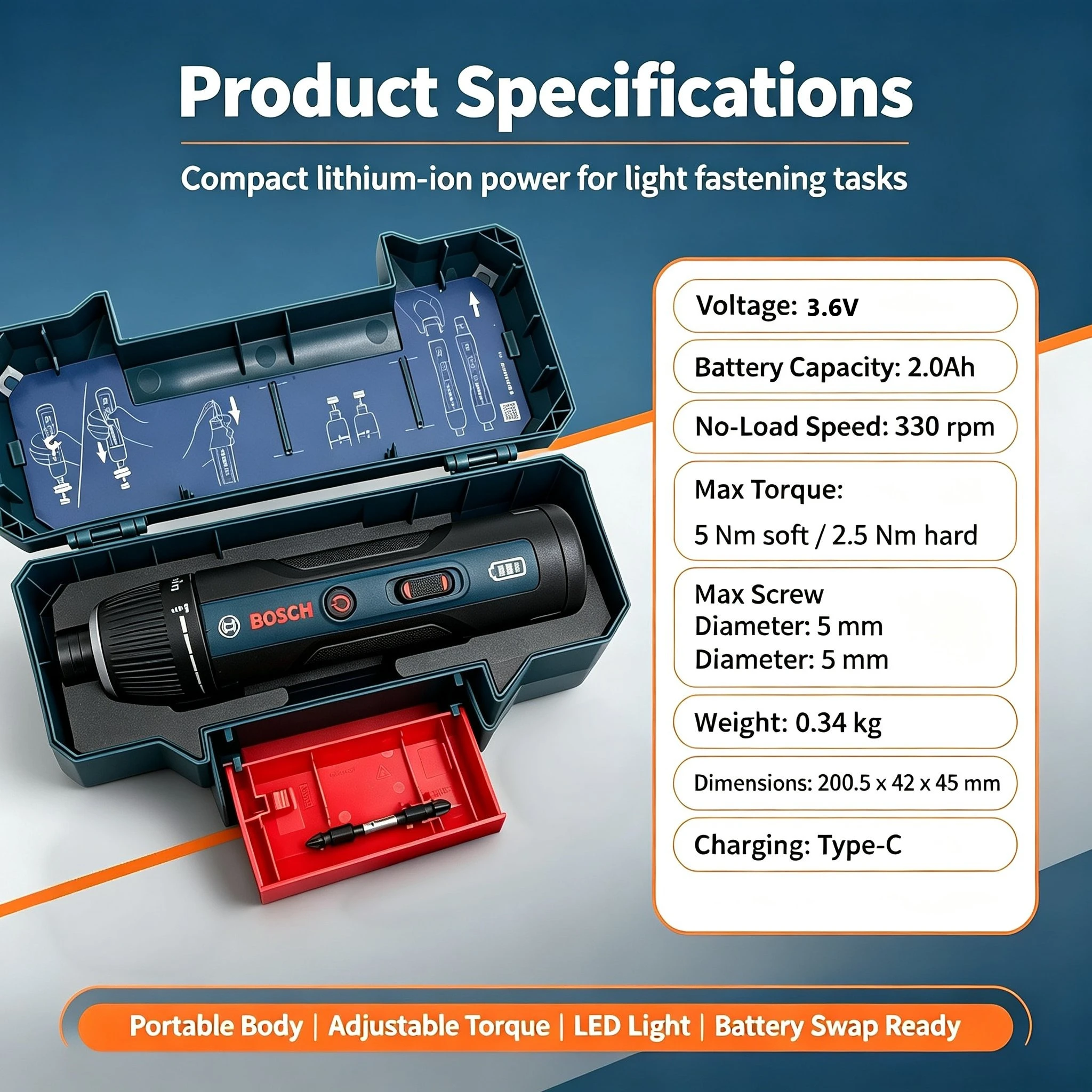 ボッシュ GSD4V-5 3.6V コードレス電動ドライバー - Electronics Repair Tools のレビューと価格